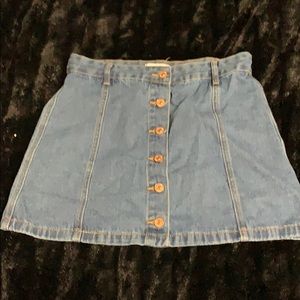 Button up Jean skirt